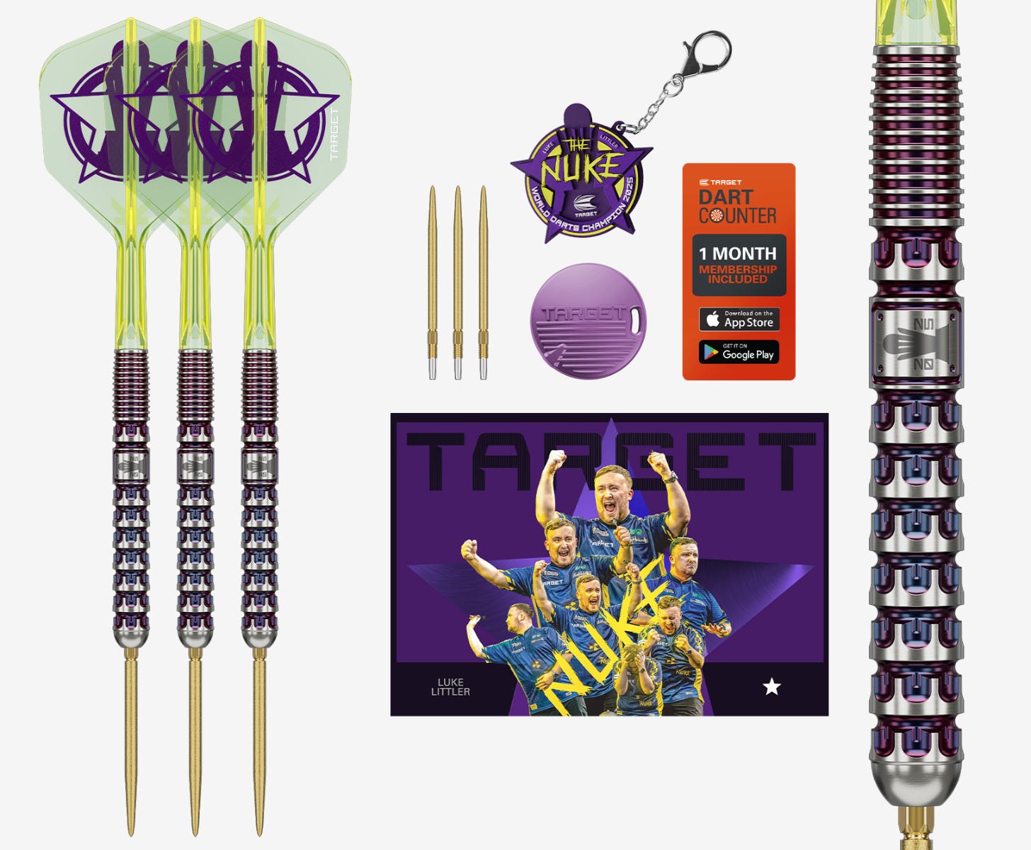 Amazon.com : TARGET Darts Luke Littler G1 19G 90% Tungsten