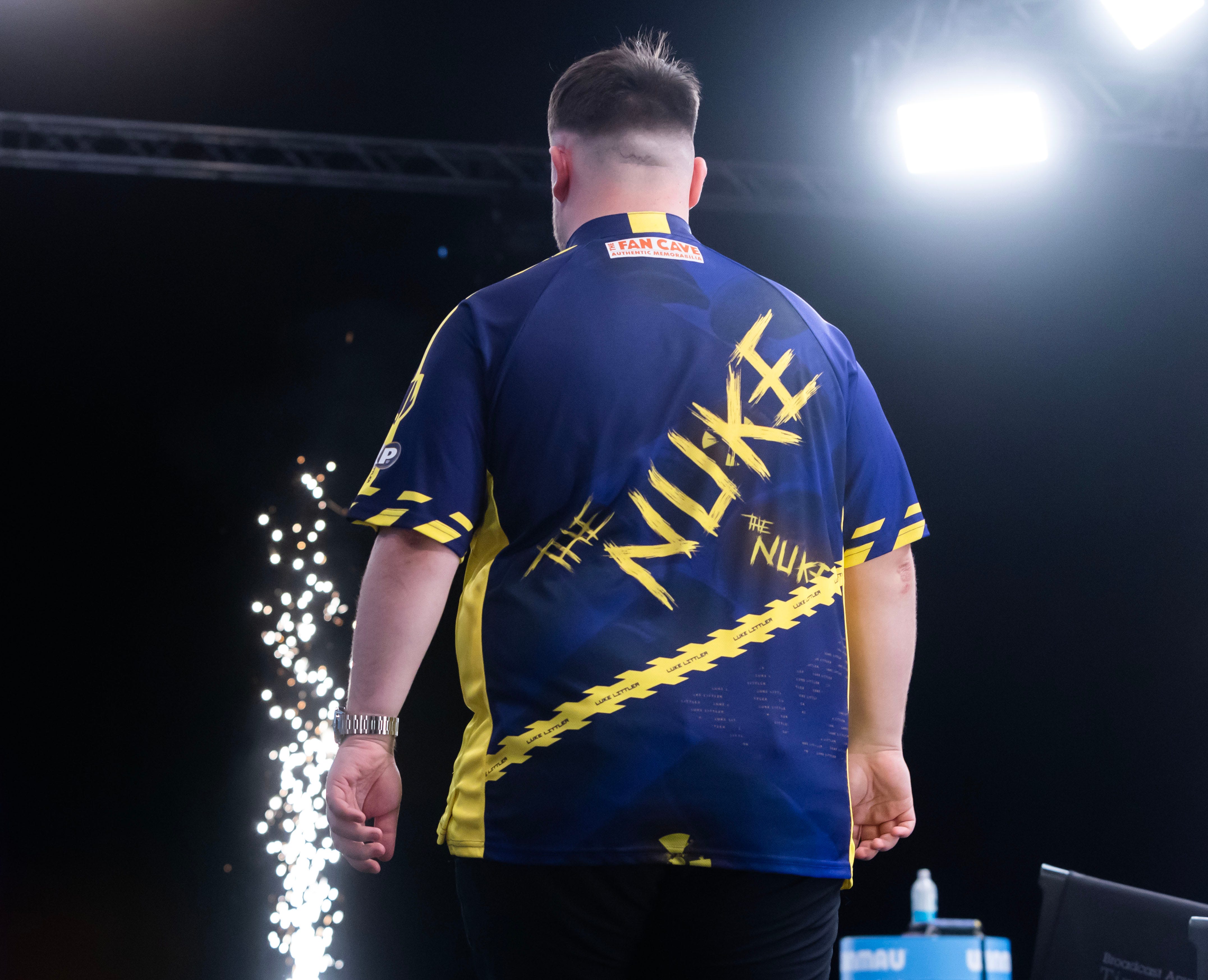 Luke Littler Walk On With Fireworks