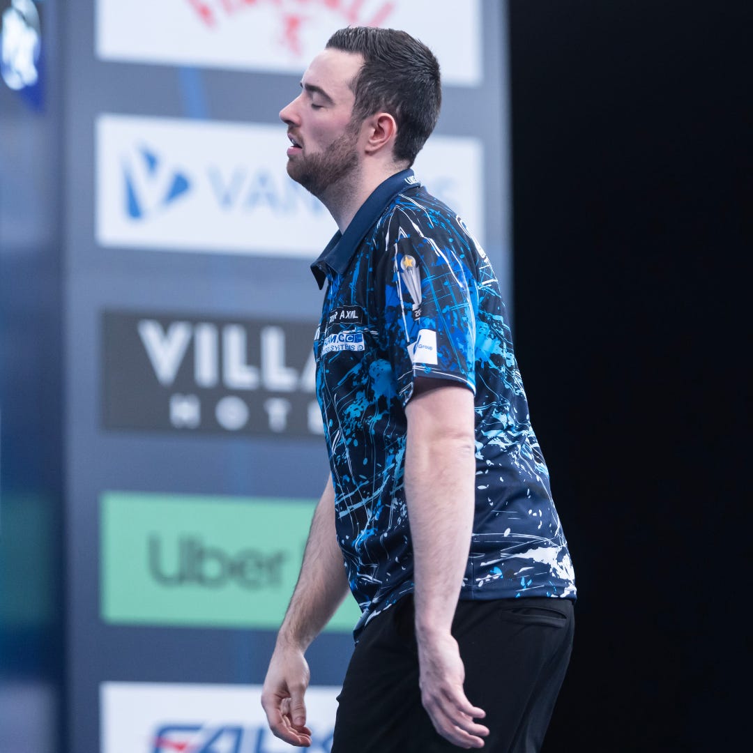 Nathan Aspinall Celebrating at the Paddy Power World Championship 2025