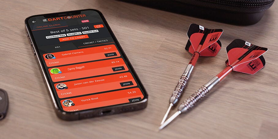 Sign up for the Ultimate subscription on the DartCounter app for the full experience.