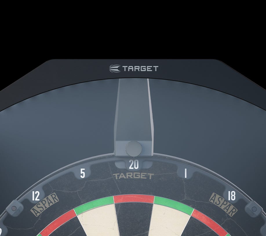 Illuminate your full dartboard with the Arc Dartboard Light