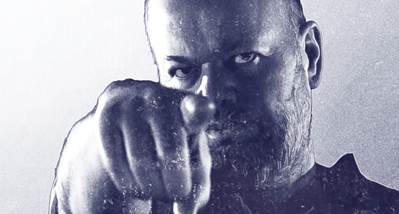 Raymond van Barneveld pointing towards the camera to make you join the Barney Army.