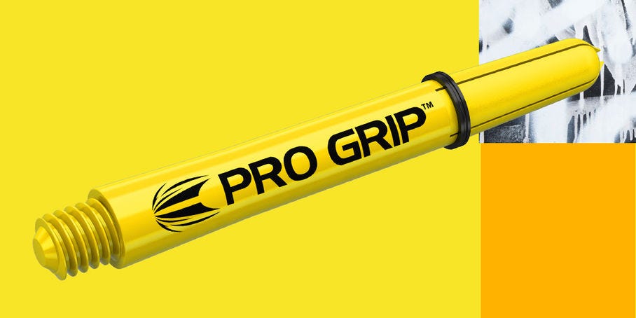 Target Darts Pro Grip dart shaft in yellow