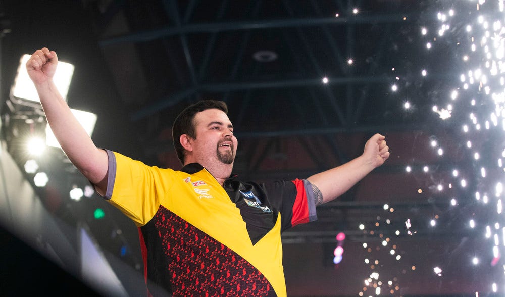Gabriel Clemens celebrates his latest victory