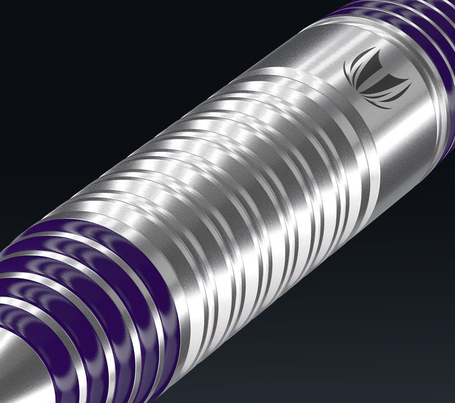 Close-up angled view of the Luke Littler Loadout Dart Barrel