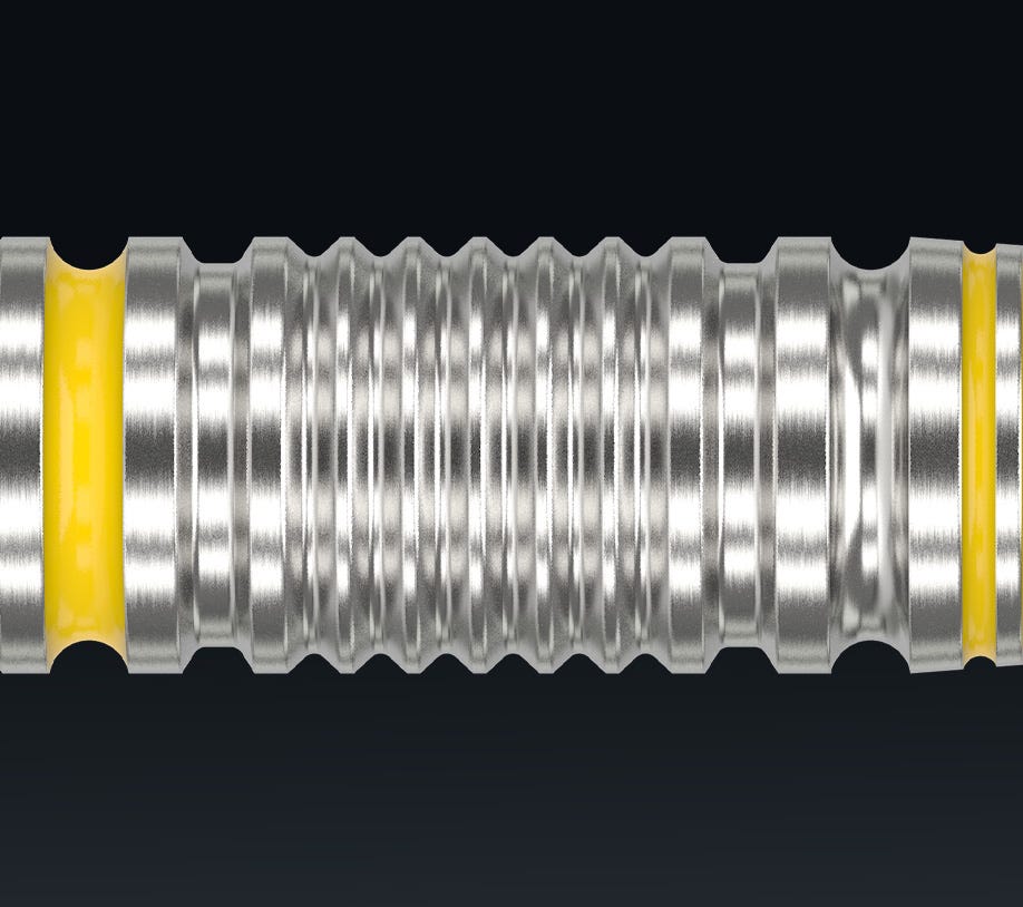 Close-up of the Luke Littler Loadout Dart Barrel Grip