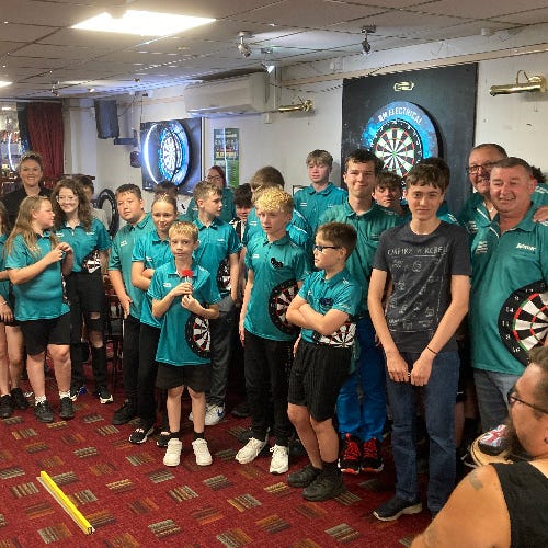 Skegness Junior Darts Academy players happy to become an Elite 1 Affiliated Academy.