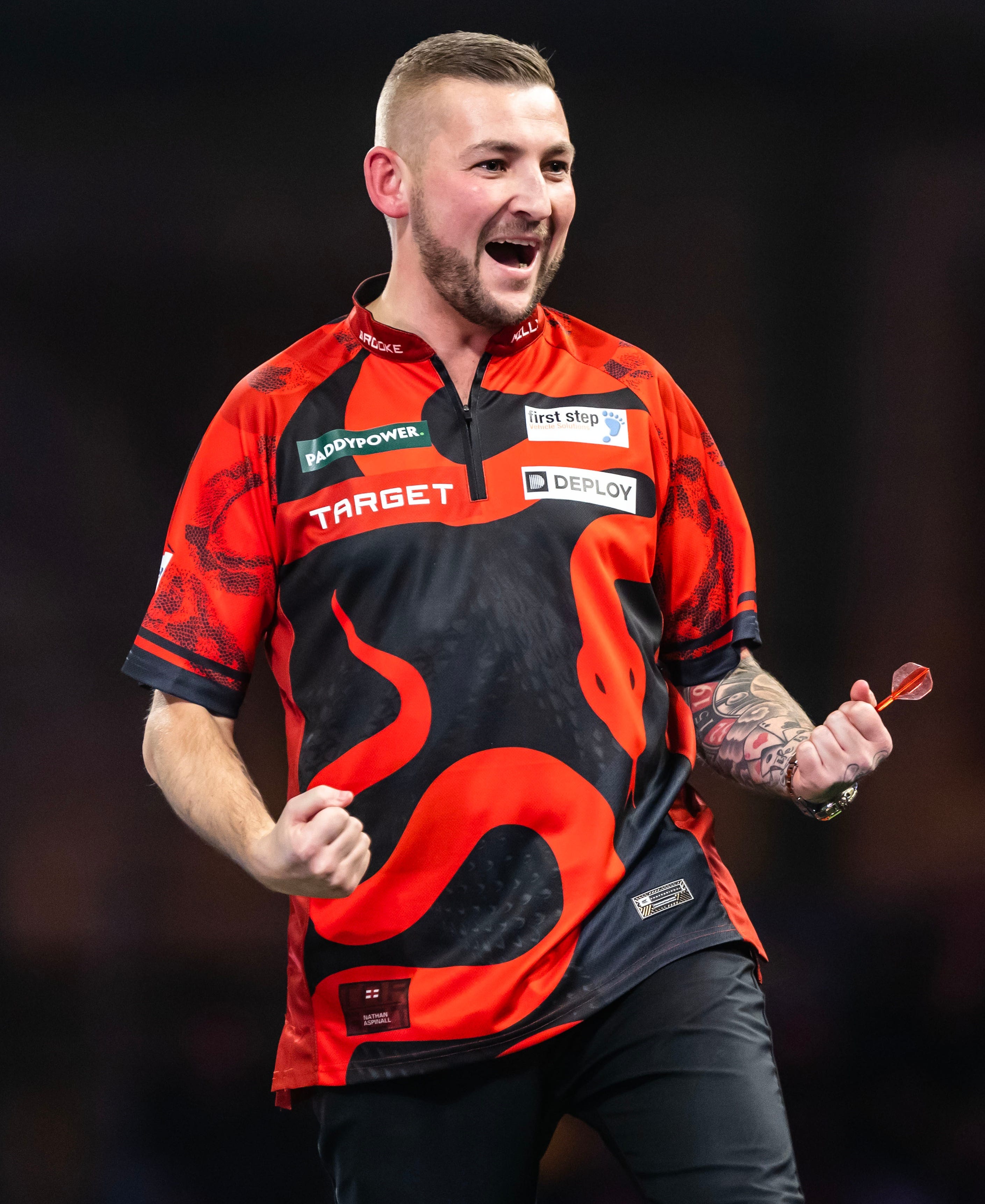 Rob Cross Checking His Darts
