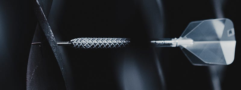 A stylised look at the Nastri Steel Tip dart