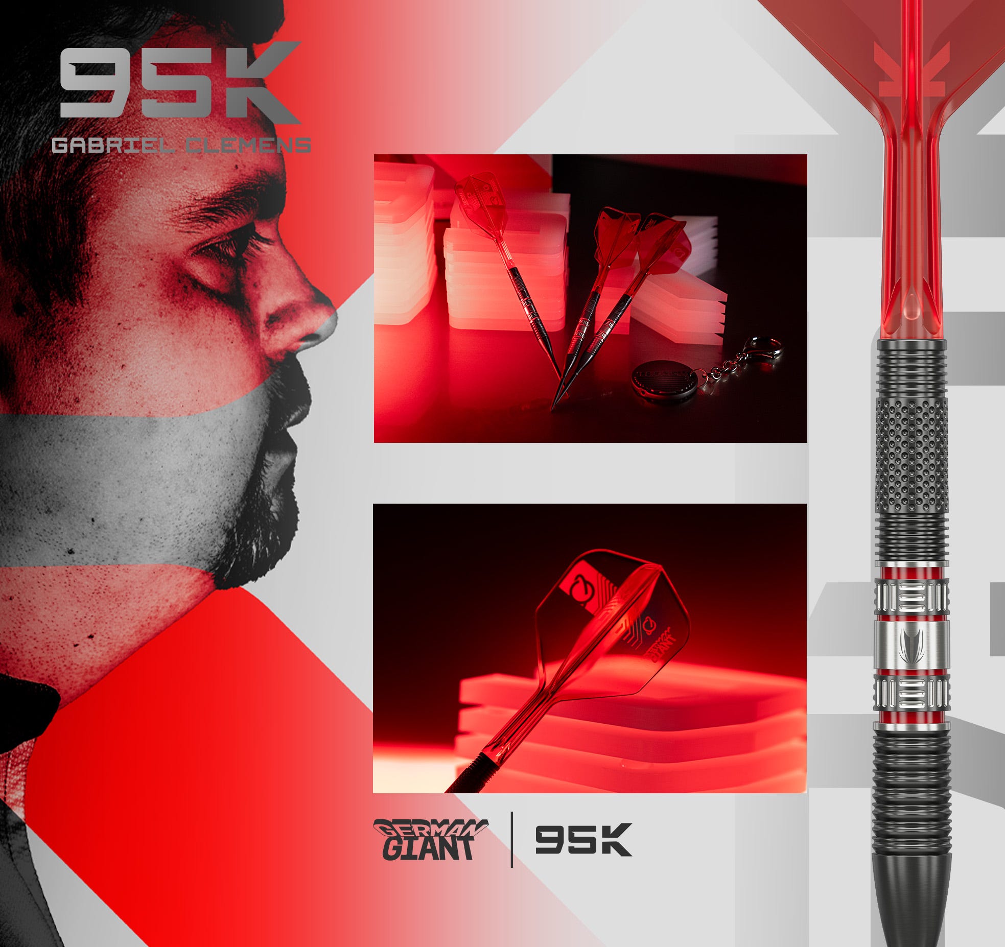 All new Gabriel Clemens 95k Soft and Steel Tip Darts