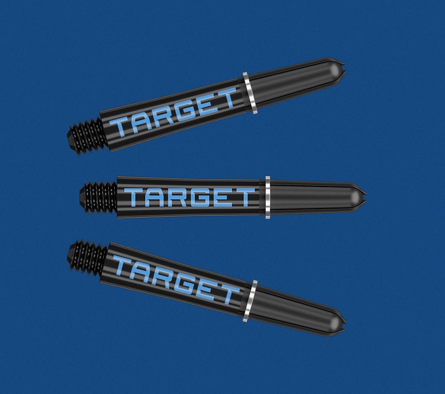 Target Pro Grip Shafts in blue and black