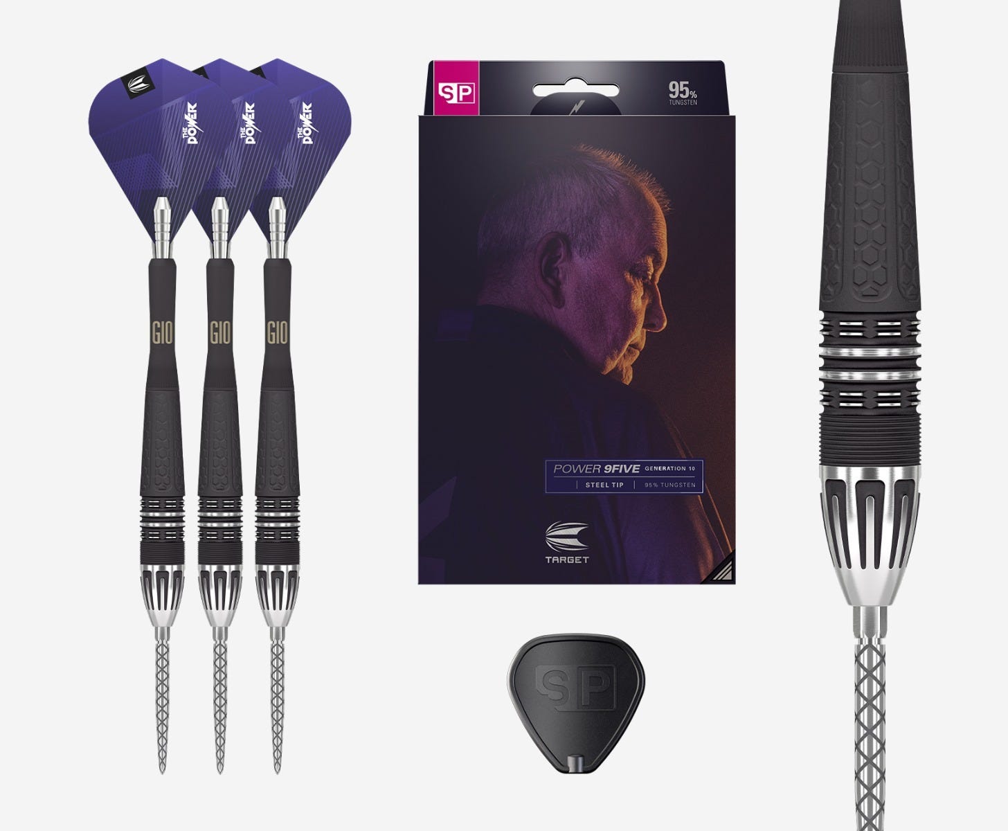 Shop the new Phil Taylor Power 9Five G10 Steel Tip Darts