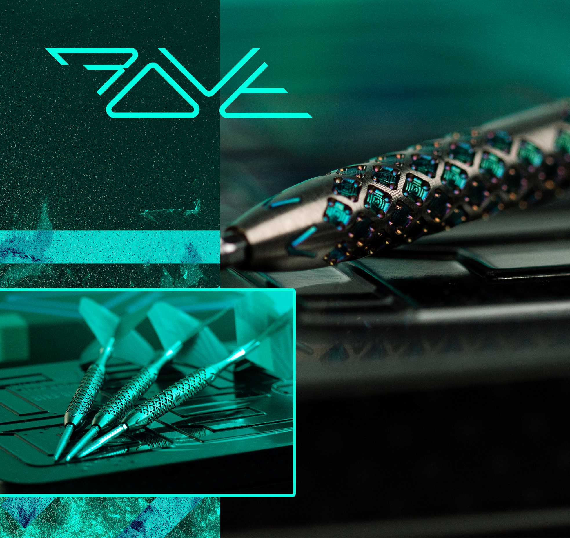 The new Rove dart range from Target Darts inspired by advanced digital technology.