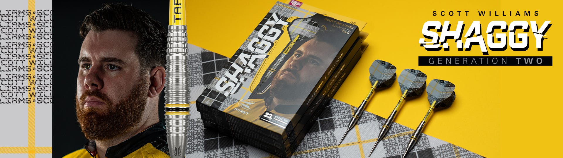 Scott Williams Generation 2 Darts Set Landing Page Banner