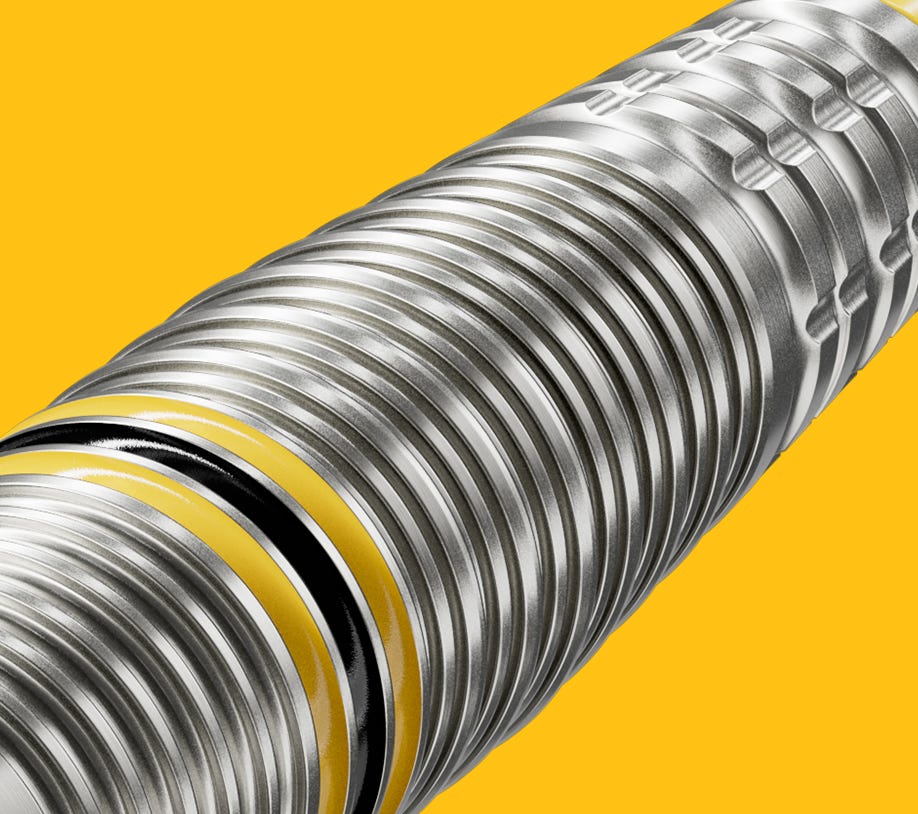 Close-up view of the torpedo-shaped Scott Williams G2 dart barrel.
