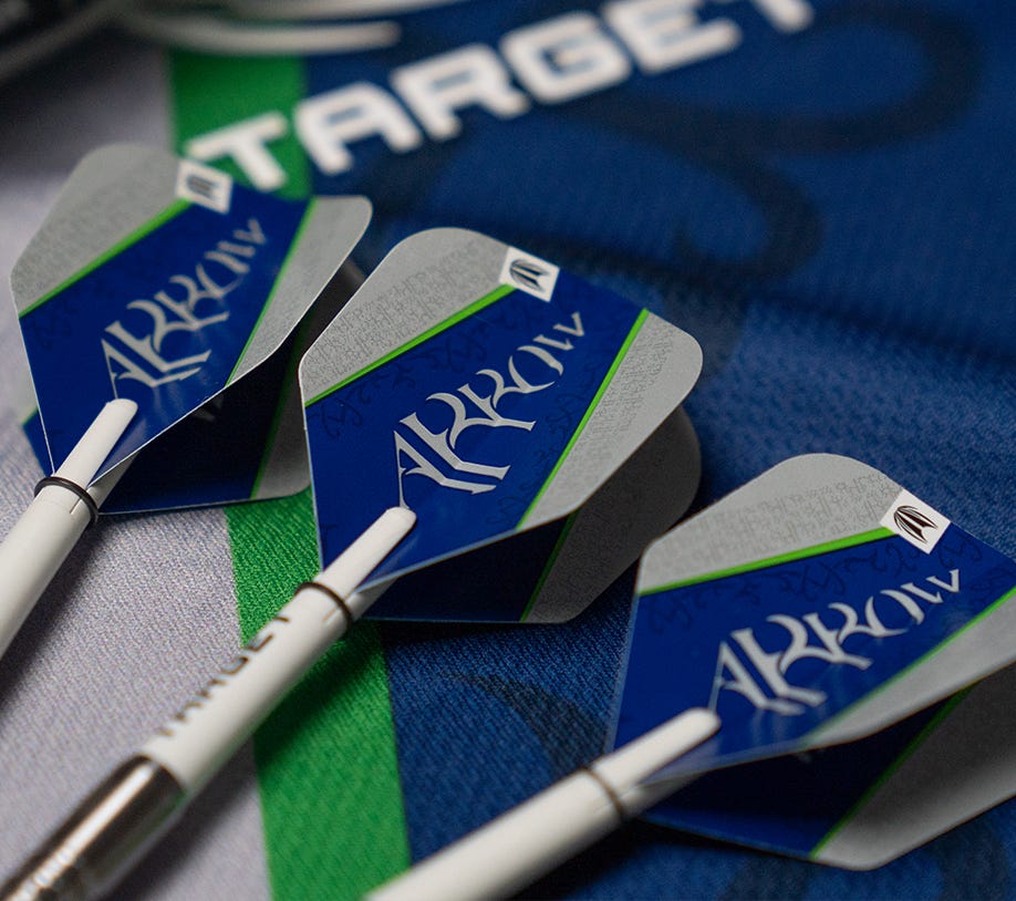 Shane Mc Guirk G1 Swiss Point Dart Flights Close up