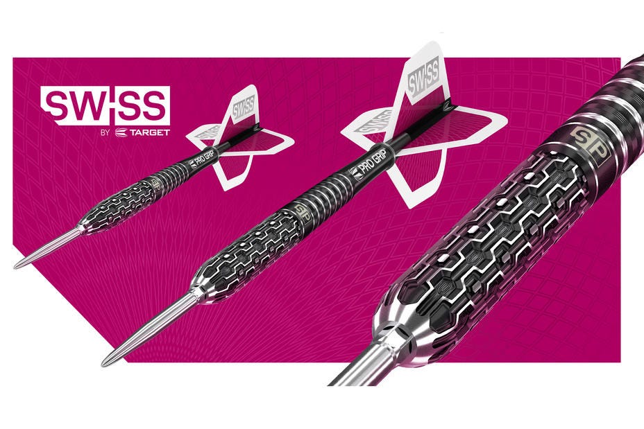 Swiss Points are available on a range of steel tip darts available exclusively from Target Darts