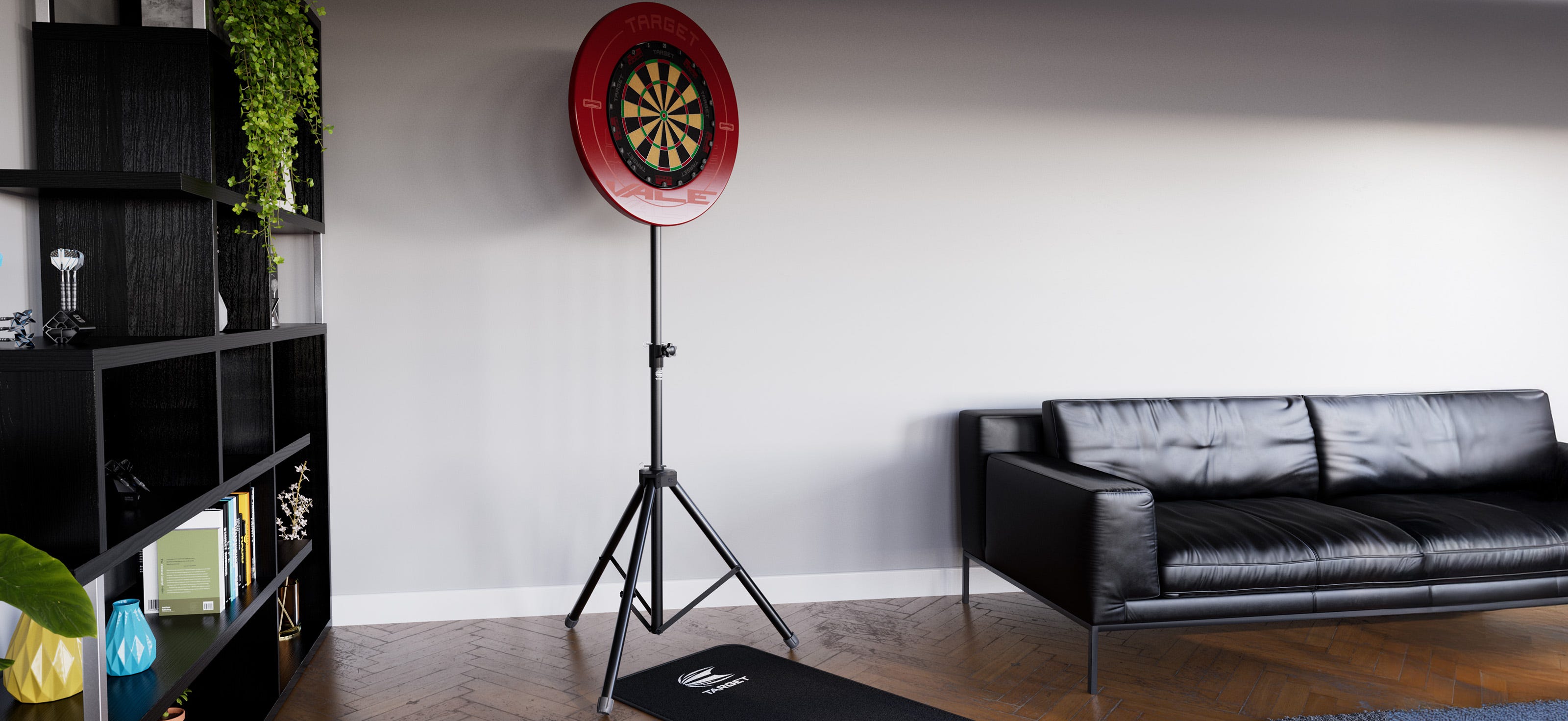Target Dartboard Stand in living room set up