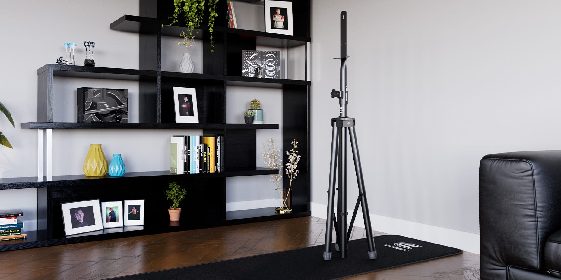 Target Dartboard Stand in an oche set up