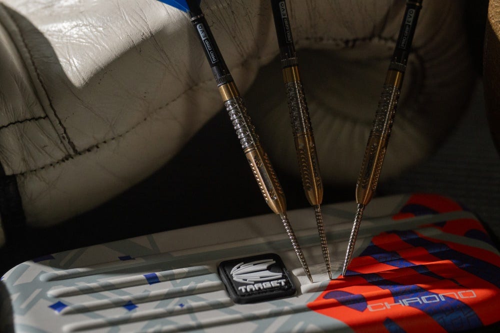 RVB Chrono Darts close up shot of the dart tips