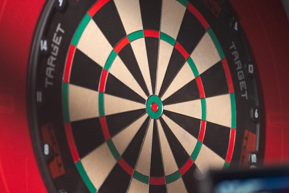 Target Darts TOR Dartboard Close Up