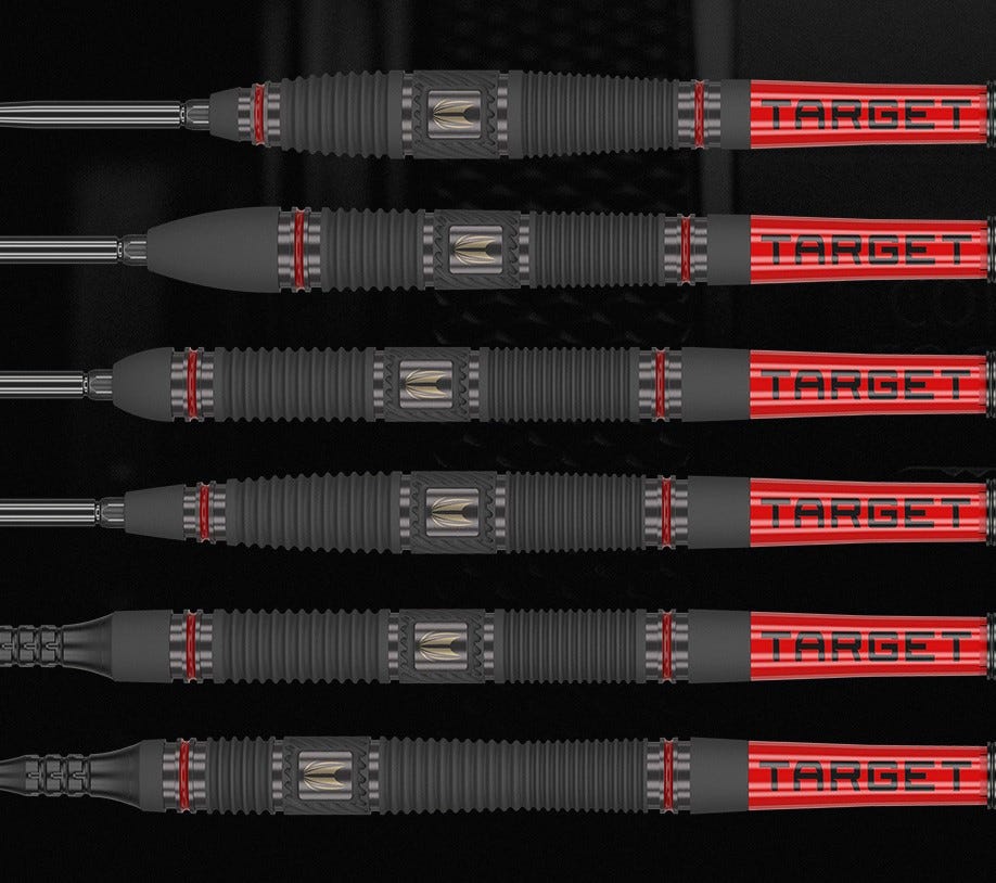 The full range of Scope darts