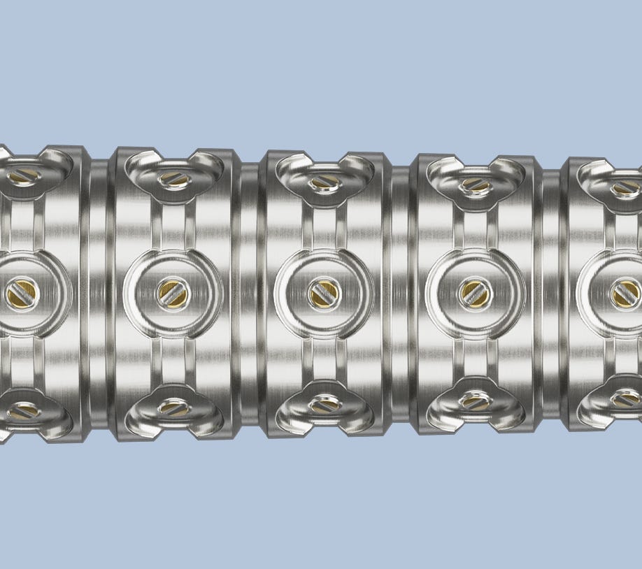 Close up of RVB Chrono dart barrel with 95% tungsten