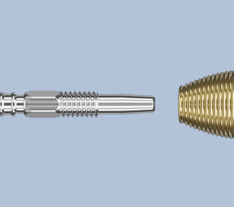 The Raymond Van Barneveld steel tip darts come with Target's Swiss Point Technology and includes a Swiss Point Tool in the box.