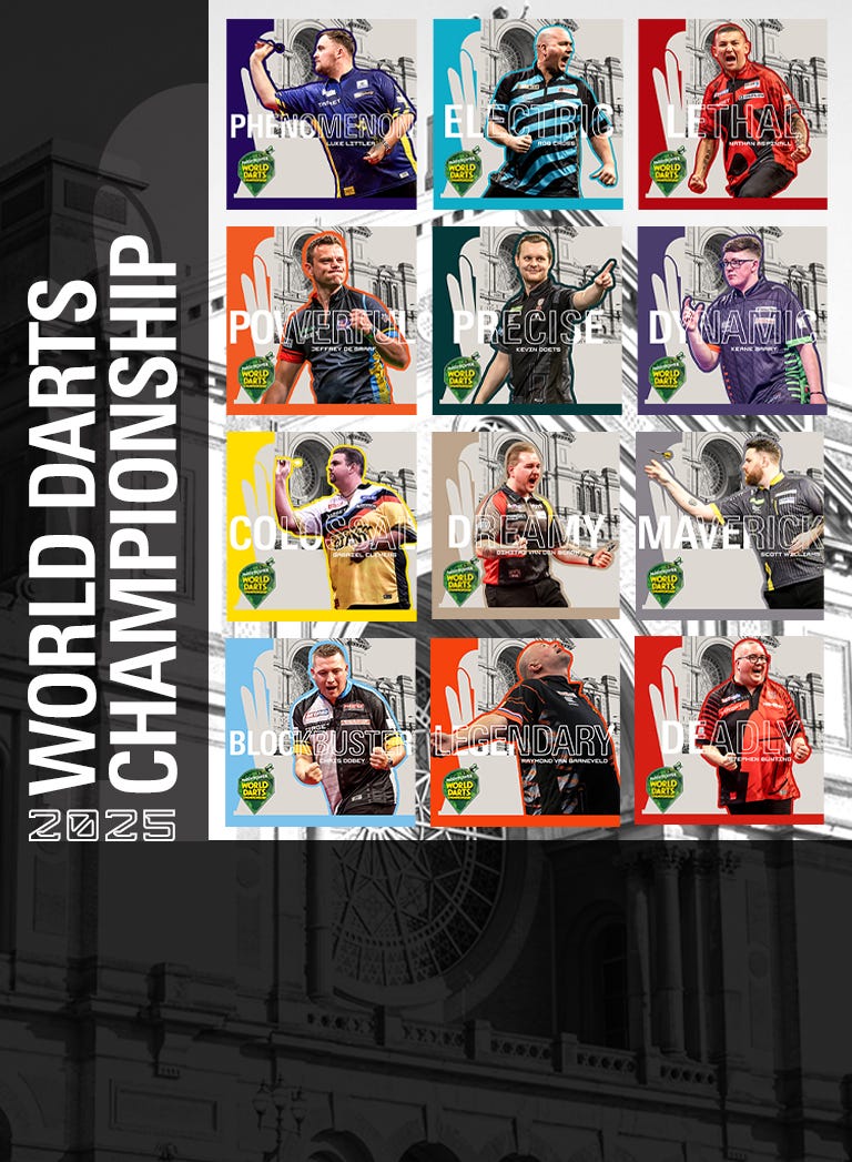 World Darts Championship 2025 Good Luck Target Darts Players